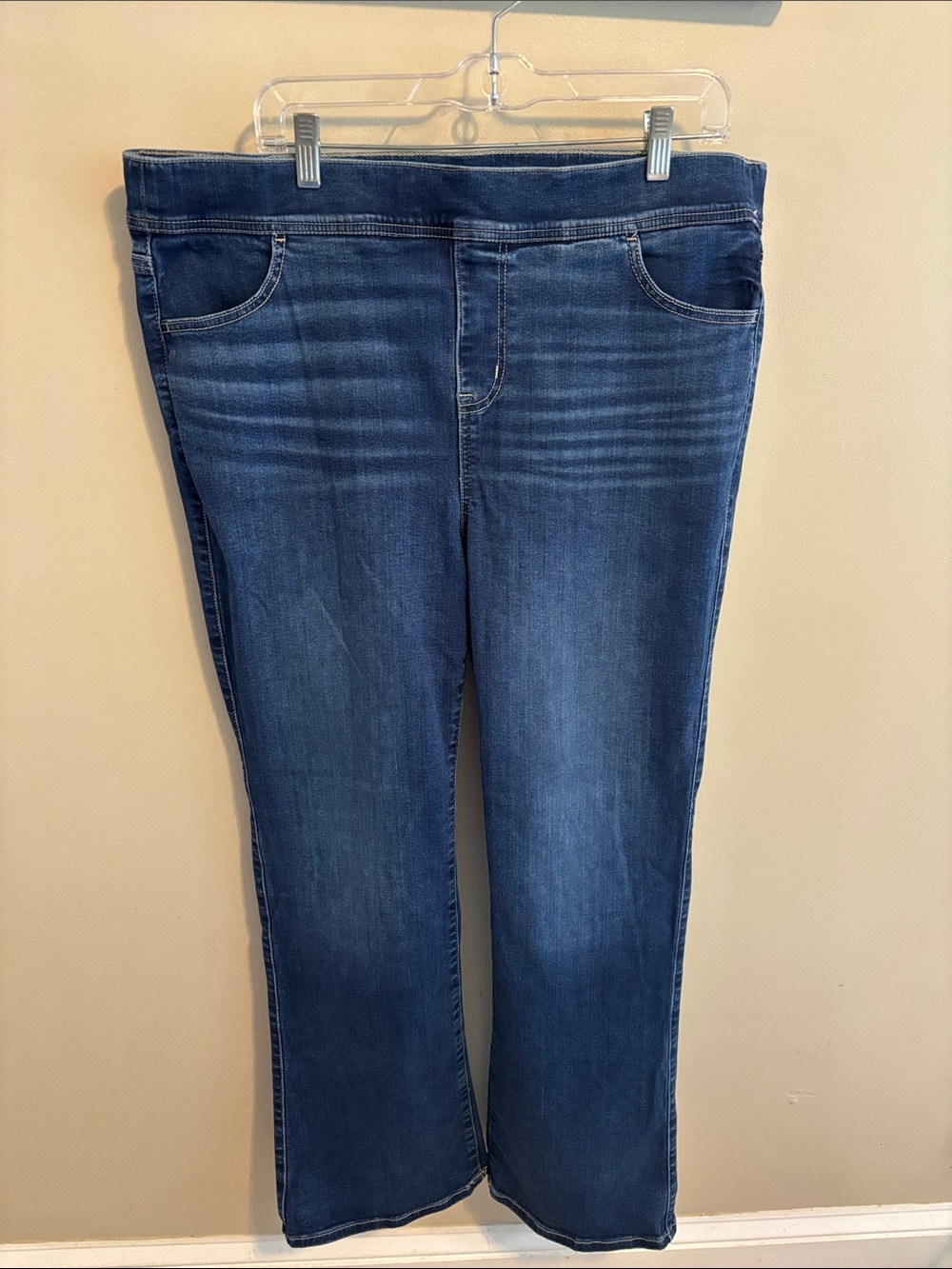 Torrid Lean Jean Slim Boot Jeans Womens Plus Size 2R 2X Blue Pull On Stretch